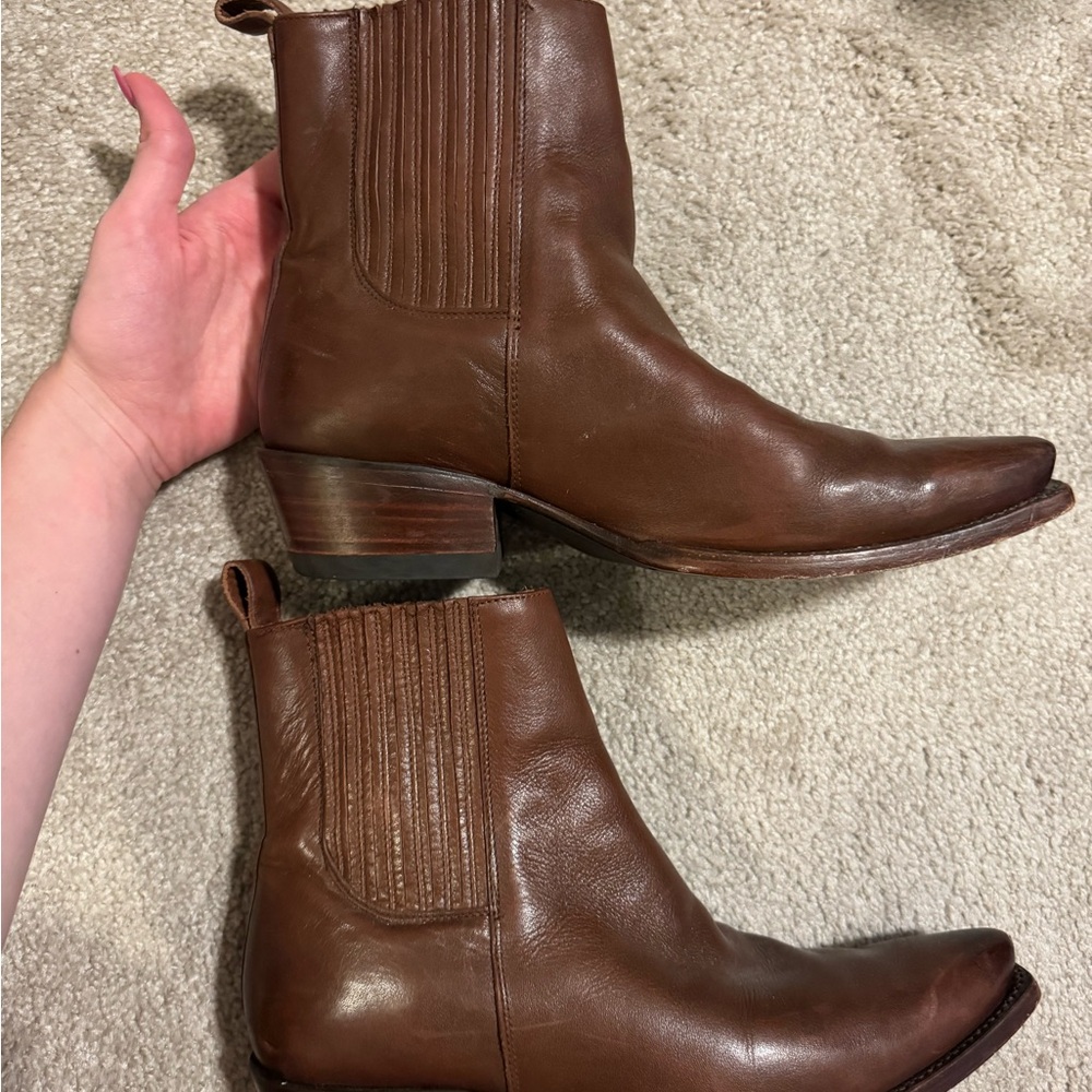 Tecovas Brown Ankle Boots - Picture 4 of 6